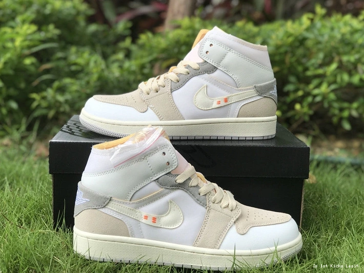 Craft 1 DM9652-100  Jordan Grey SE Out Mid White Inside 0915